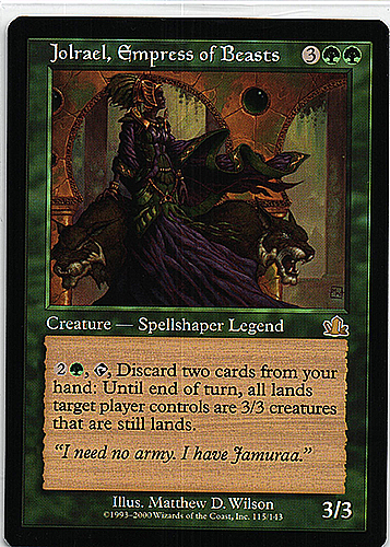 中古MTG【PCY】獣たちの女帝ジョルレイル/Jolrael, Empress of Beasts《英》（MTG/マジック:ザ・ギャザリング）【管理:M0241】