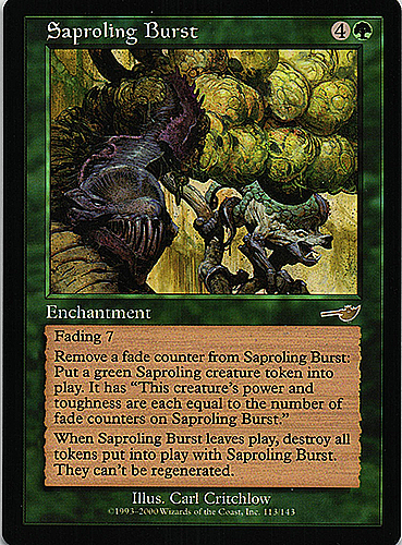中古MTG【NEM】はじける子嚢/Saproling Burst	英》MTG/マジック:ザ・ギャザリング）【管理:M0242】