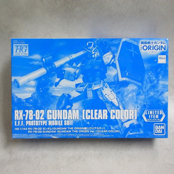 HG 1/144 RX-78-02 ガンダム（GUNDAM THE ORIGIN版）[クリアカラー]