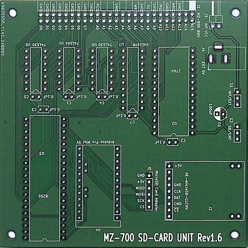 MZ-700_SD Rev1.6基板 / yanataka