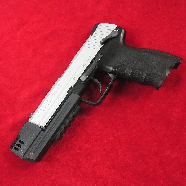 カスタム品 東京マルイベース HK45 メタルスライド メタルアウターバレル 3Dプリント アンダーレイル付コンペンセイター
