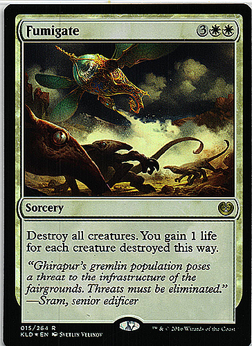 中古MTG【KLD】（FOIL）燻蒸/Fumigate《日》（MTG/マジック:ザ・ギャザリング）【管理:M0295】