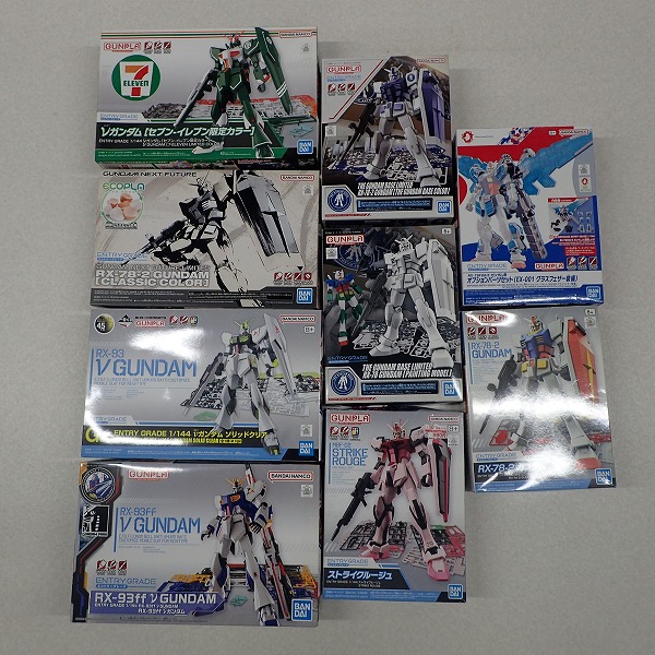 EG 1/144 9点セット RX-93ff νガンダム/ソリッドクリアカラー/万博オプションパーツ 他