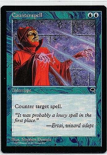 中古MTG【TMP】対抗呪文/Counterspell《英》（MTG/マジック:ザ・ギャザリング）【管理:M0299】