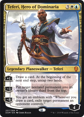 中古MTG【DOM】ドミナリアの英雄、テフェリー / Teferi, Hero of Dominaria《英》（MTG/マジック:ザ・ギャザリング）【管理:M1609】