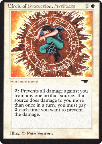 中古MTG【ATQ】秘宝の防御円 / Circle of Protection: Artifacts《英》（MTG/マジック:ザ・ギャザリング）【管理:M1696】