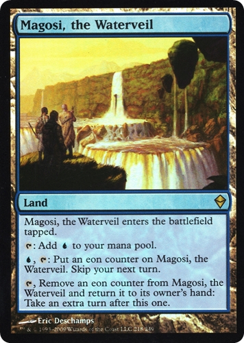 中古MTG【ZEN】[Foil] 水の帳、マゴーシ / Magosi, the Waterveil《英》（MTG/マジック:ザ・ギャザリング）【管理:M1700】