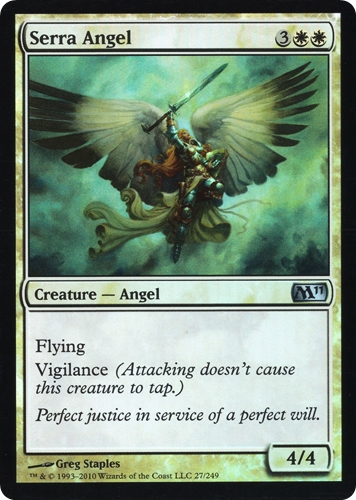 中古MTG【M11】[Foil] セラの天使 / Serra Angel《英》（MTG/マジック:ザ・ギャザリング）【管理:M1627】
