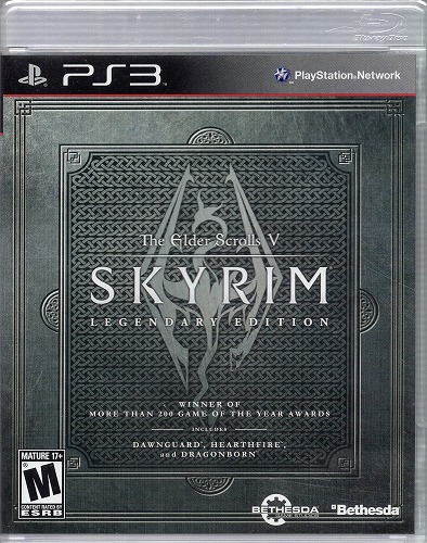 【中古ソフト】PS3｜ The Elder Scrolls V Skyrim Legendary Edition 海外版