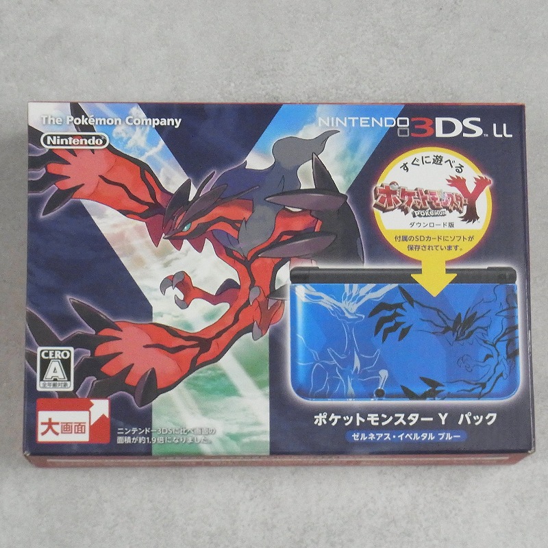 【店頭取扱品】【中古ハード】ニンテンドー3DSLL│ポケモンY ゼルネアス・イベルタルブルー
