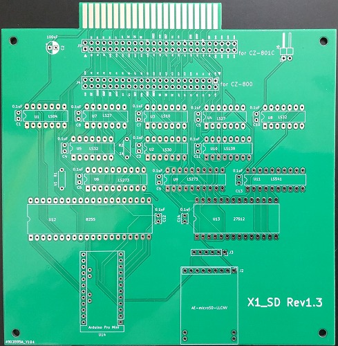 X1_SD Rev1.3基板 / yanataka