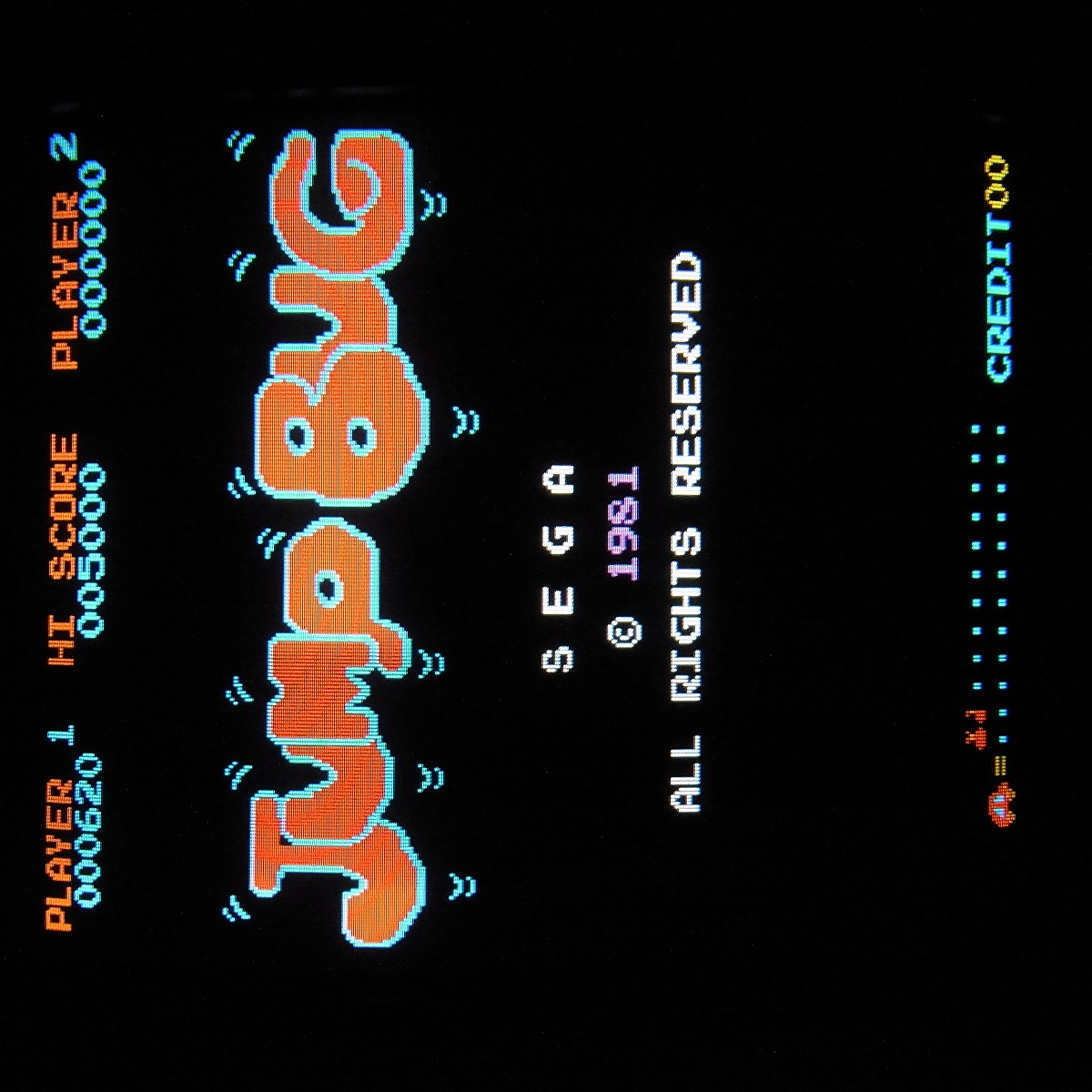 【中古アーケード基板】アルファ電子/豊栄産業/セガ ジャンプバグ JUMP BUG ALPHA HOEI SEGA 動作確認済