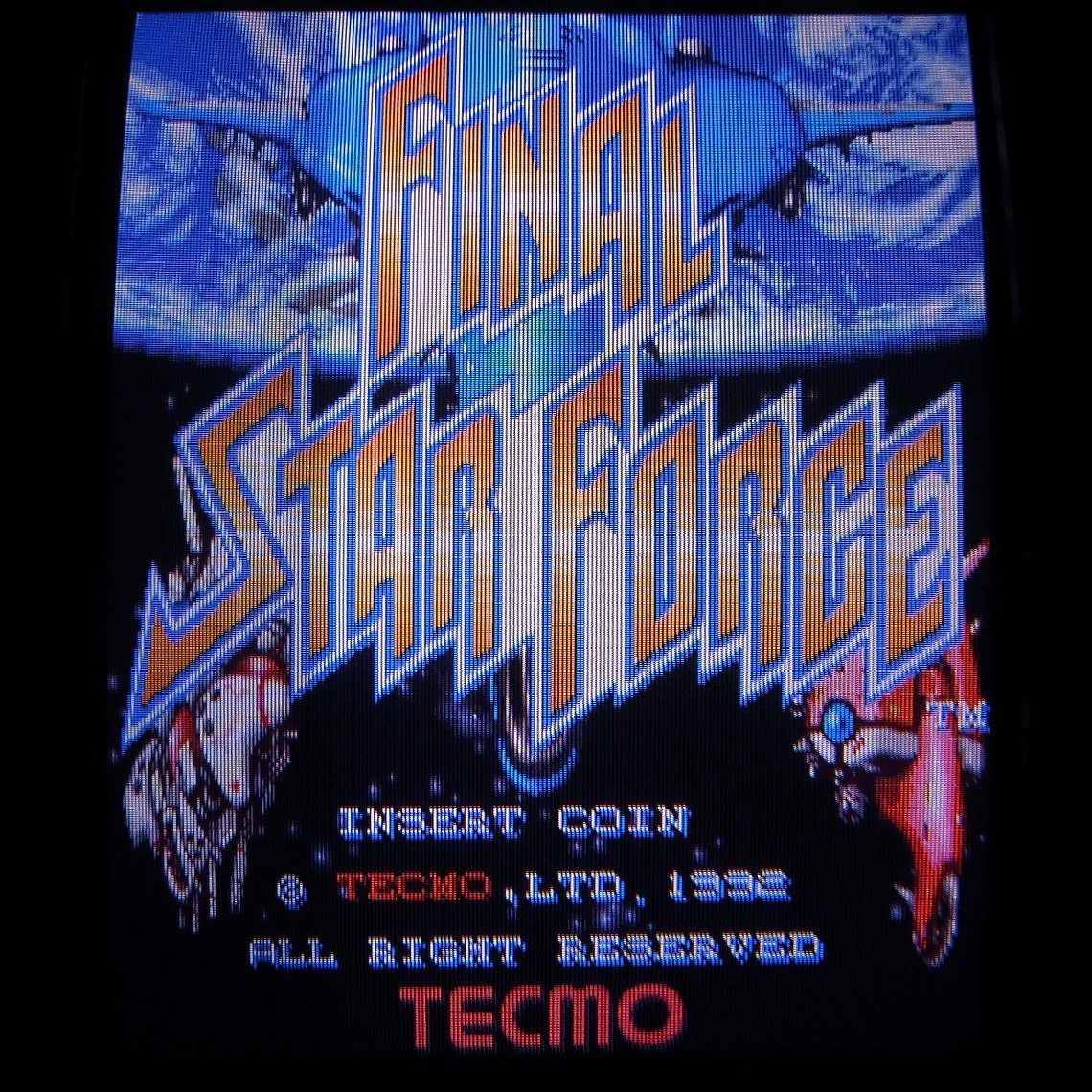 【中古アーケード基板】テクモ/TECMO ファイナル・スターフォース FINAL STAR FORCE イン取純正 冊子付 動作確認済