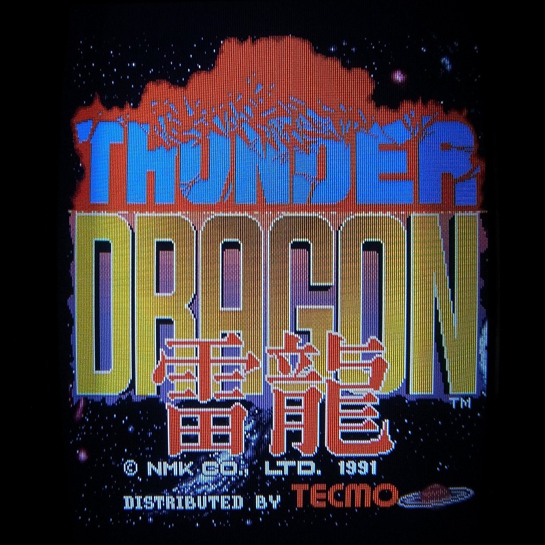 【中古アーケード基板】エヌエムケイ/テクモ サンダードラゴン 雷龍 THUNDER DRAGON NMK TECMO イン取コンパネシール純正 動作確認済