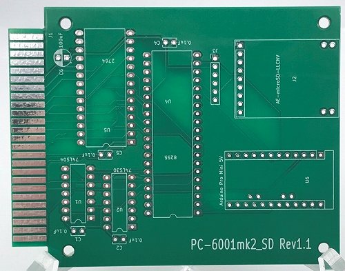 PC-6001mk2_SD Rev1.1基板+専用トレイ / yanataka