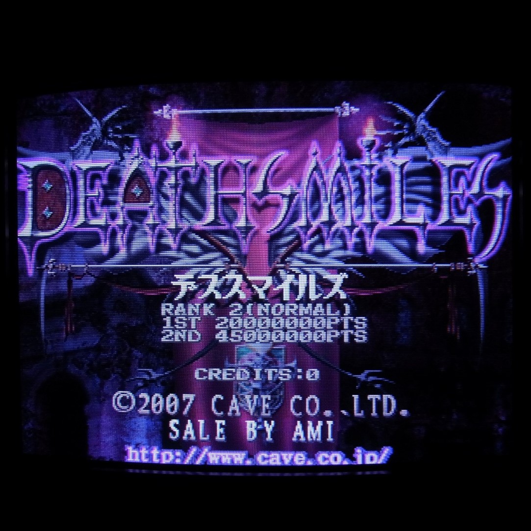 【中古アーケード基板】ケイブ/CAVE デススマイルズ DEATH SMILES 全純正 チラシ付 動作確認済
