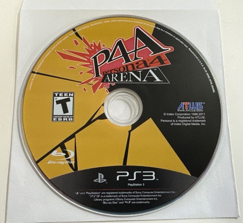 【中古ソフト】PS3｜P4A(Persona 4 Arena) 海外版 ディスクのみ