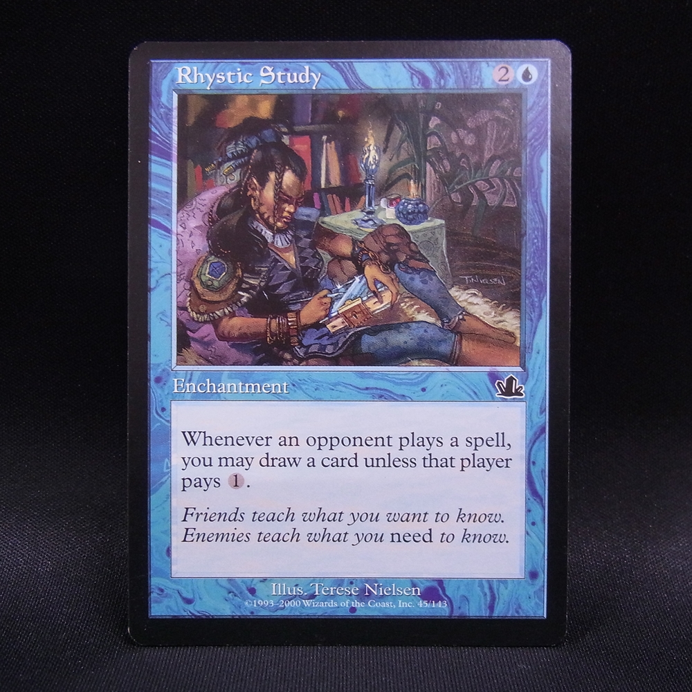 ◆【中古MTG】マジックザギャザリング│リスティックの研究/Rhystic Study【PCY/EN】