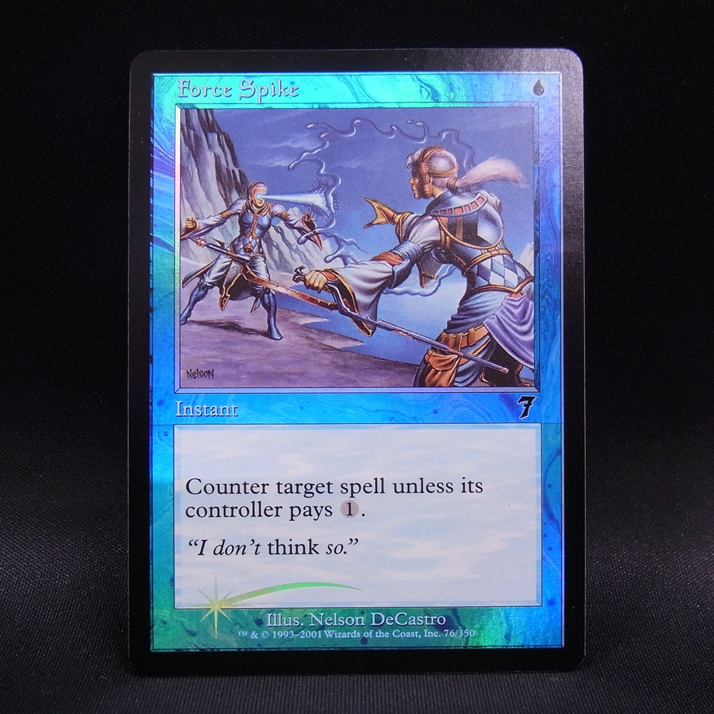 ◆【中古MTG】マジックザギャザリング│魔力の乱れ/Force Spike（FOIL）【7ED/EN】