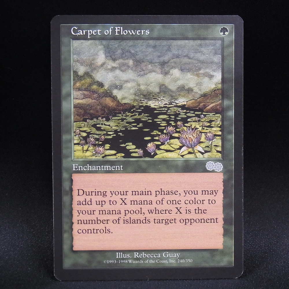 ◆【中古MTG】マジックザギャザリング│花の絨毯/Carpet of Flowers【USG/JP】