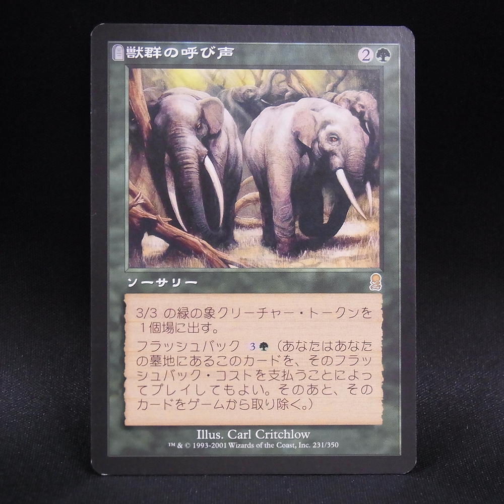 ◆【中古MTG】マジックザギャザリング│獣群の呼び声/Call of the Herd【ODY/JP】