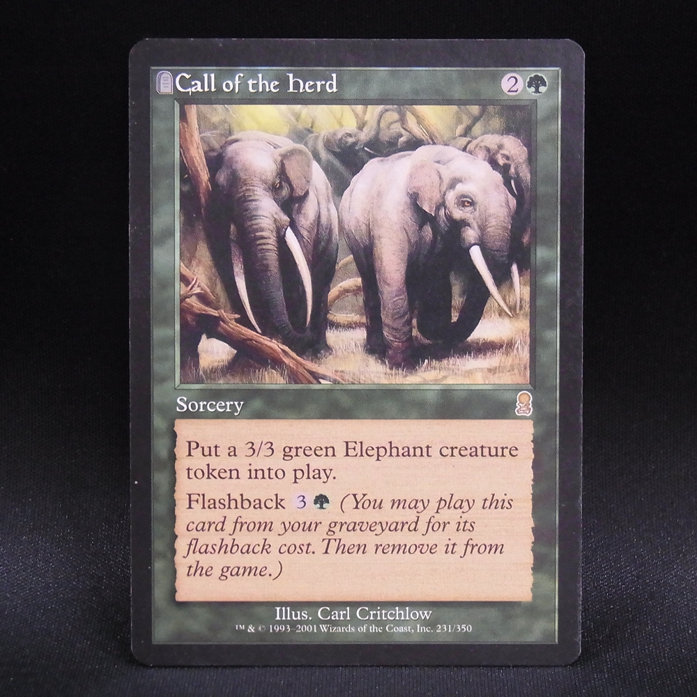 ◆【中古MTG】マジックザギャザリング│獣群の呼び声/Call of the Herd【ODY/EN】