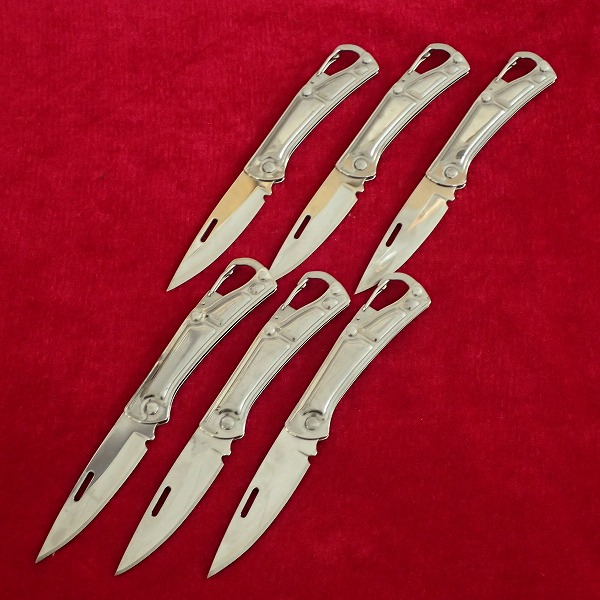 カラビナ付 ポケットナイフ 6本