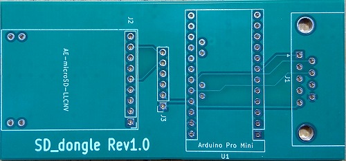 SD_Dongle Rev1.0基板 / yanataka