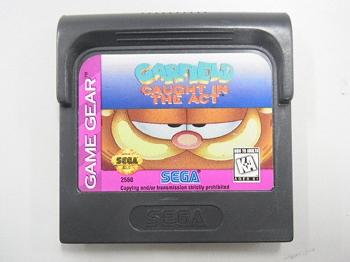 【中古ソフト】GAME GEAR│GARFIELD CAUGHT IN THE ACT 海外版