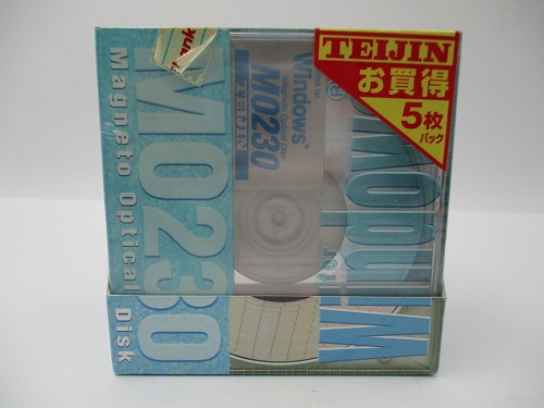 【中古PCメディア】未開封 MOディスク 230MB 5枚パック/TEIJIN