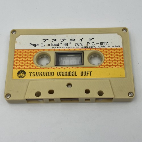 【中古PCソフト】アステロイド/PC-6001/カセットテープのみ