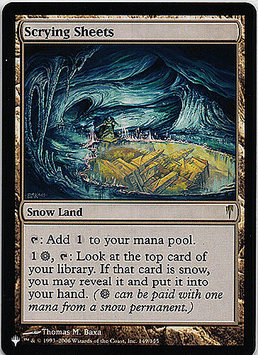 中古MTG【The List】占術の岩床/Scrying Sheets	《英》（MTG/マジック:ザ・ギャザリング）【管理:M0454】