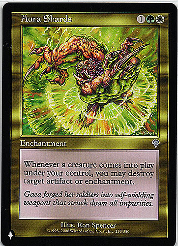 中古MTG【The List】オーラの破片/Aura Shards	《英》（MTG/マジック:ザ・ギャザリング）【管理:M0462】
