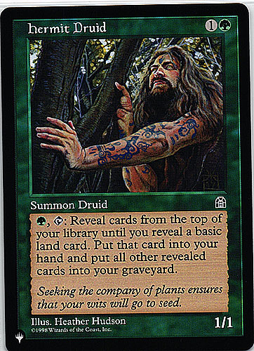 中古MTG【The List】	隠遁ドルイド/Hermit Druid《英》（MTG/マジック:ザ・ギャザリング）【管理:M0465】