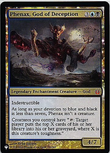 中古MTG【The List】	欺瞞の神、フィナックス/Phenax, God of Deception《英》（MTG/マジック:ザ・ギャザリング）【管理:M0469】