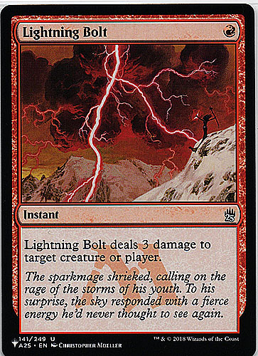 中古MTG【The List】稲妻/Lightning Bolt《英》（MTG/マジック:ザ・ギャザリング）【管理:M0471】