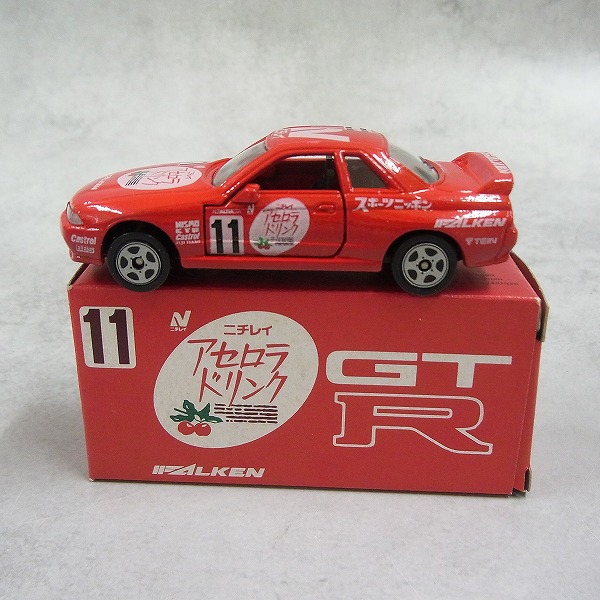 ［ランクA］トミカ アイアイアド特注 日本製 日産 スカイライン GT-R ファルケン ニチレイ アセロラドリンク ＃11