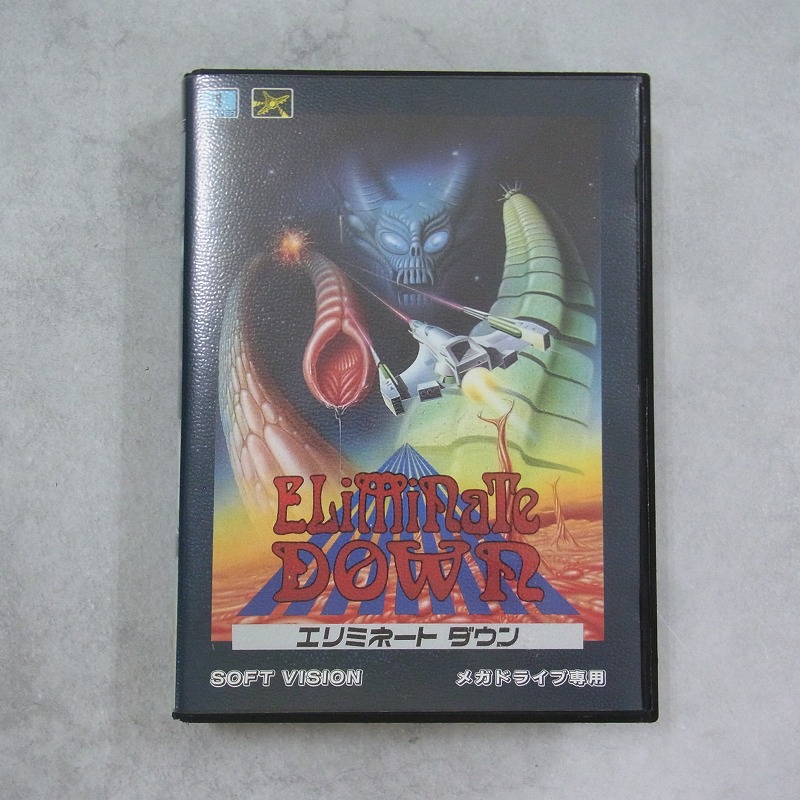 【店頭取扱品】【中古ソフト】メガドライブ│エリミネートダウン 箱付