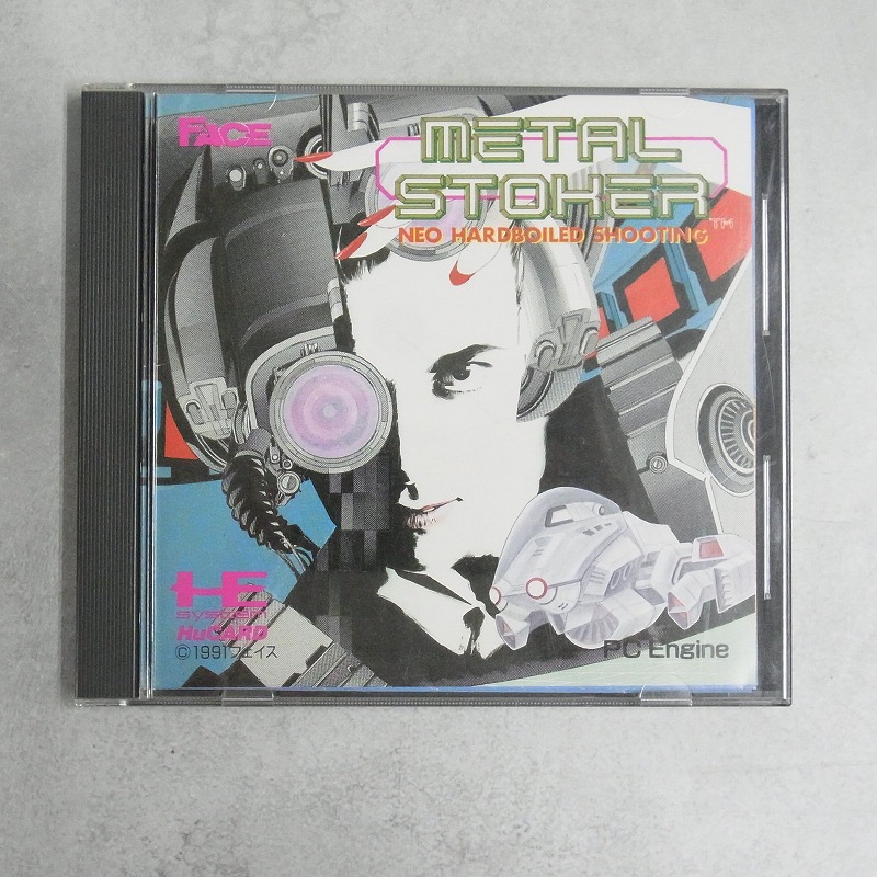 【中古ソフト】PCエンジンHuカード │メタルストーカー (METAL STOKER)　ケース付