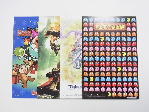 【中古グッズ】ポストカード│パックマン・太鼓の達人 他4枚セット