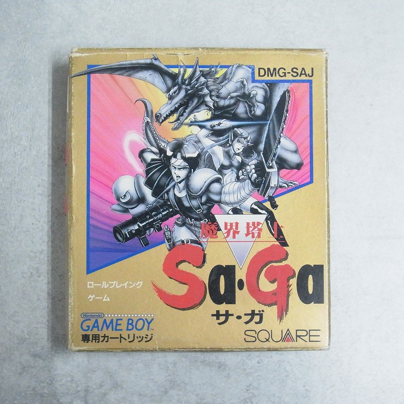 【中古ソフト】ゲームボーイ│魔界塔士SaGa 箱付