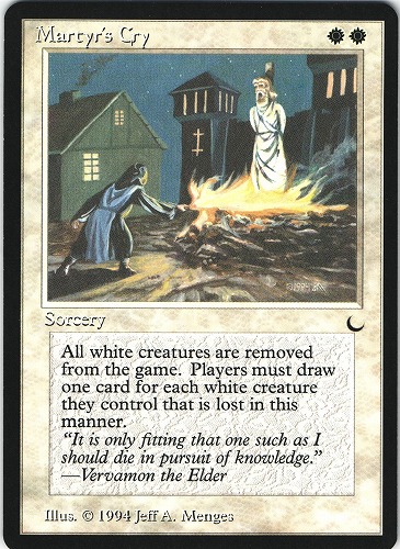 中古MTG【DRK】Martyr's Cry 《英》（MTG/マジック:ザ・ギャザリング）（MTG/マジック:ザ・ギャザリング）【管理:M0556A】