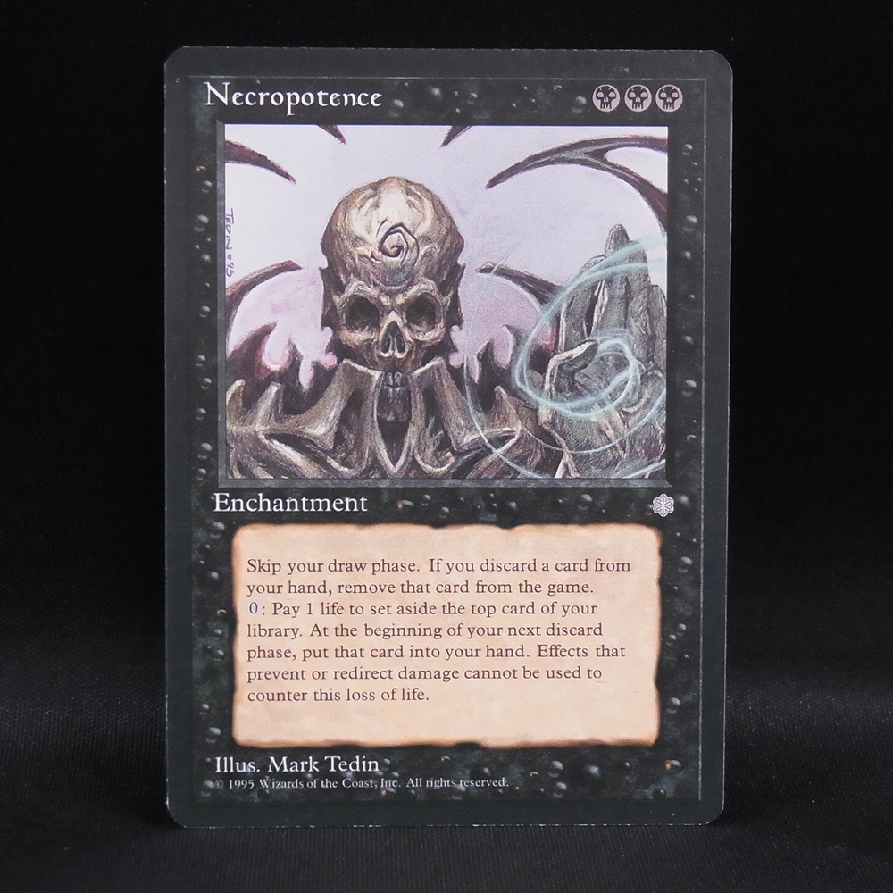 ◆【中古MTG】マジックザギャザリング│ネクロポーテンス/Necropotence【ICE/EN】