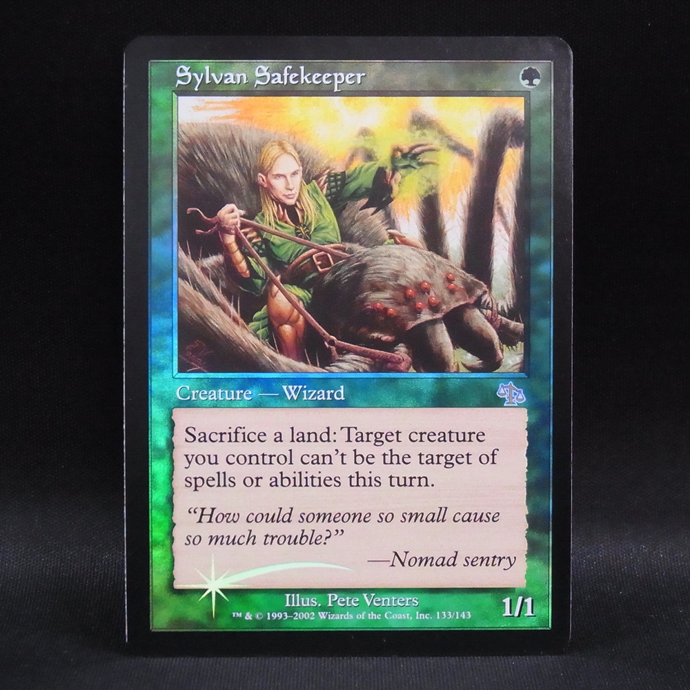 ◆【中古MTG】マジックザギャザリング│森を護る者/Sylvan Safekeeper（FOIL）【JUD/EN】