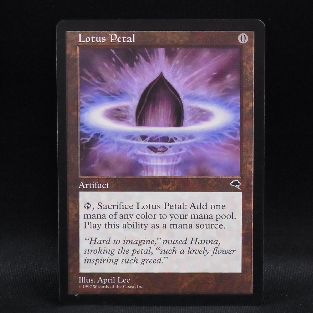 ◆【中古MTG】マジックザギャザリング│水蓮の花びら/Lotus Petal【TMP/EN】