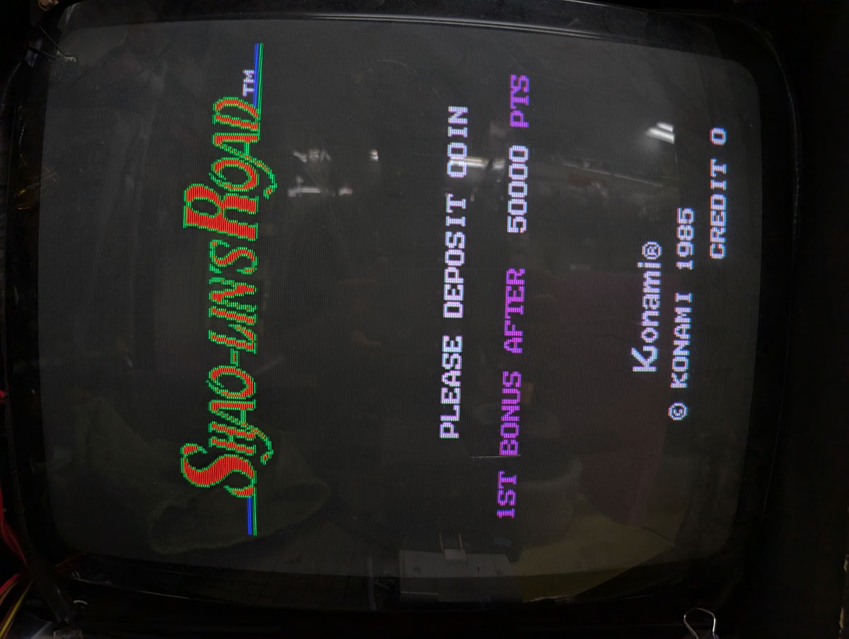 【店頭併売品】（アーケード基板）コナミ「少林寺への道」【AR-3610】